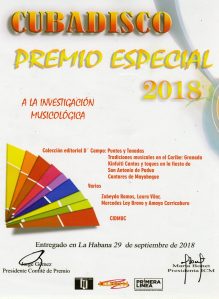 Premio Especial Cubadisco 2018